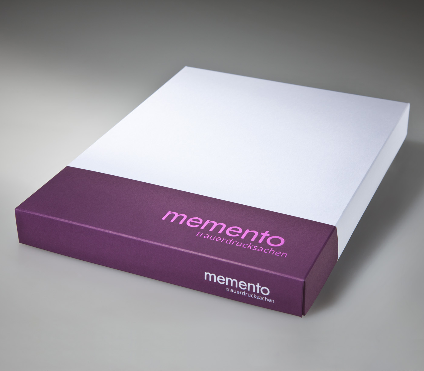 Umverpackung Memento Trauerkarten